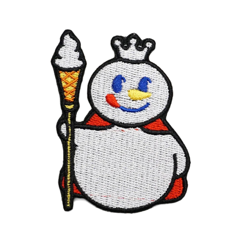 Cool 'Mixue Ice Cream Logo' Embroidered Velcro Patch