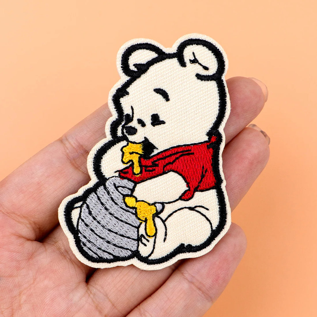 Winnie the Pooh 'Eating Honey' Embroidered Patch