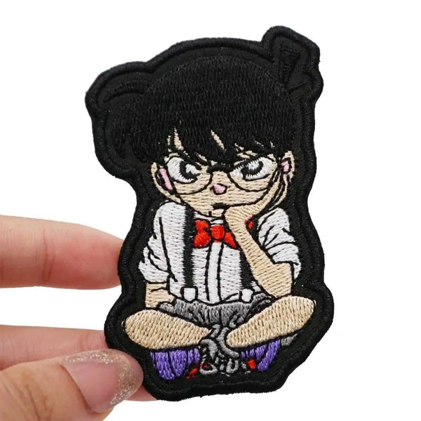 Detective Conan 'Shinichi | Worried' Embroidered Velcro Patch