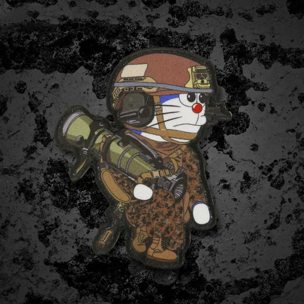 Doraemon 'Marine Tactical Gear' Embroidered Velcro Patch