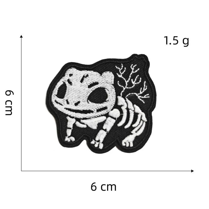 Pocket Monster ‘Bulbasaur Skull’ Embroidered Patch