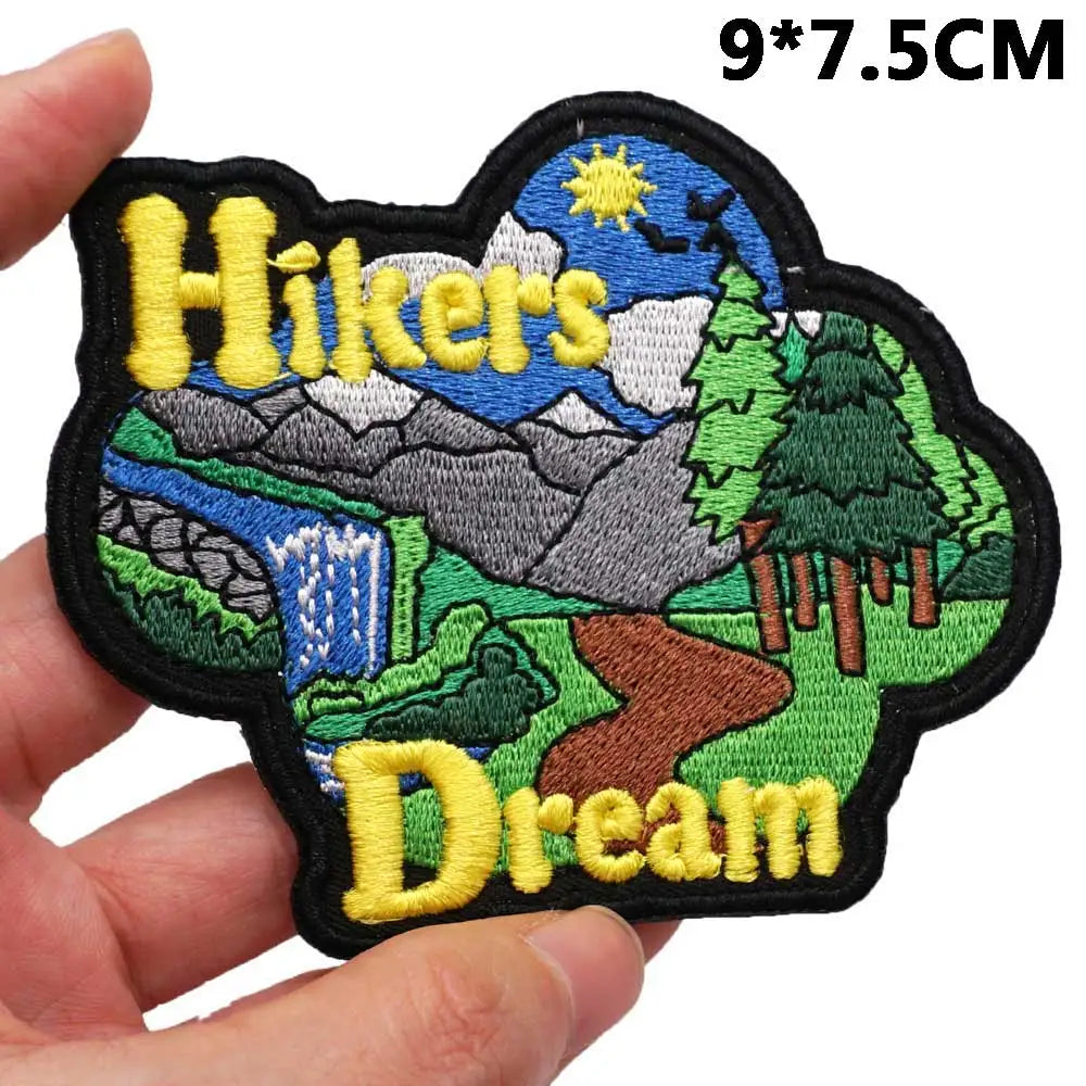 Travel 'Hikers Dream' Embroidered Patch