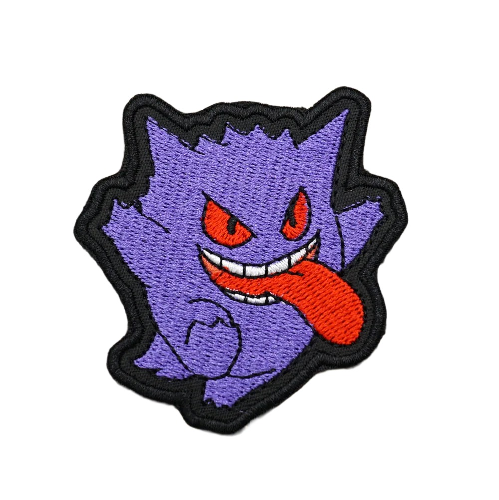 Pokemon 'Gengar | Tongue Out' Embroidered Velcro Patch