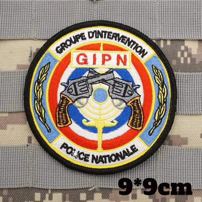 Military Tactical 'Police Nationale | Groupe d'Intervention' Embroider ...