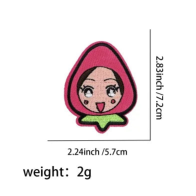 Strawberry Girl ‘Brilliant Eyes’ Embroidered Patch