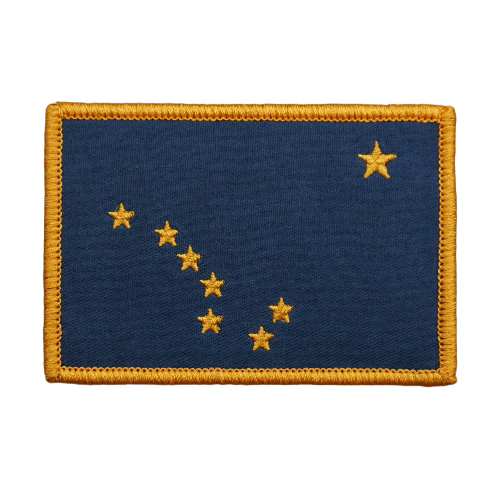 Alaska Flag Embroidered Velcro Patch