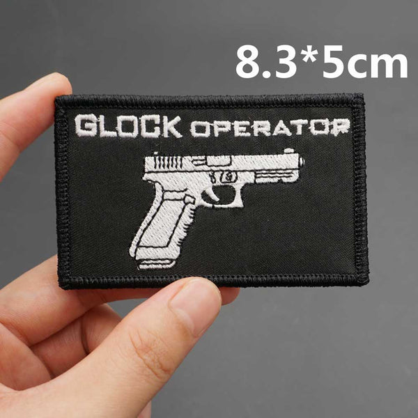 Military Tactical 'Glock Operator Pistol' Embroidered Patch