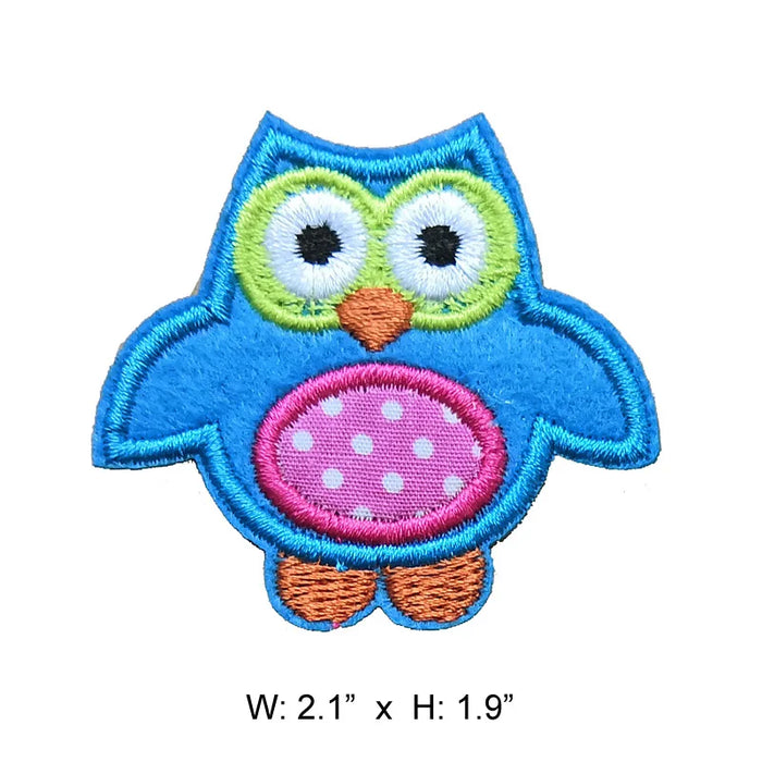 Cute Owl 'Excited' Embroidered Patch