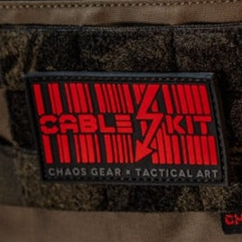 Cable Kit 'Chaos Gear x Tactical Art' PVC Rubber Velcro Patch