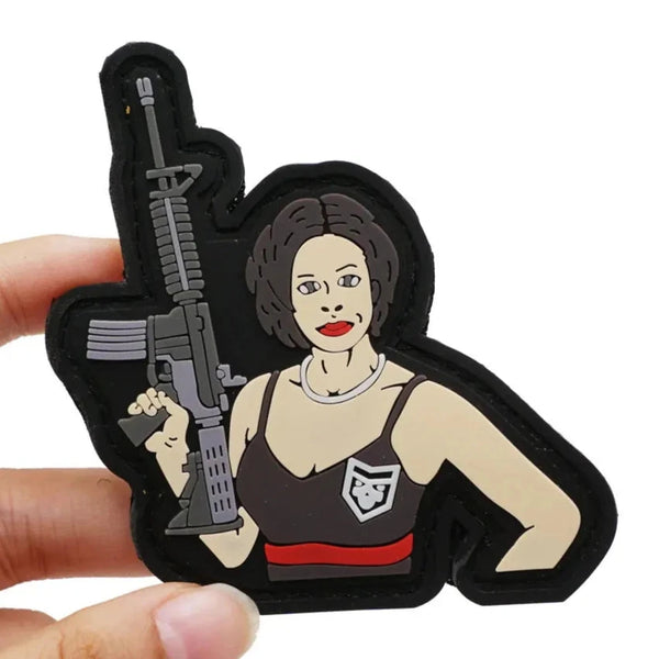 Friends 'Monica Geller | Tactical Gun' PVC Rubber Velcro Patch