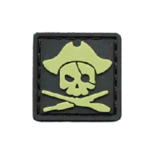 Pirate Skeletons PVC Rubber Velcro Patch