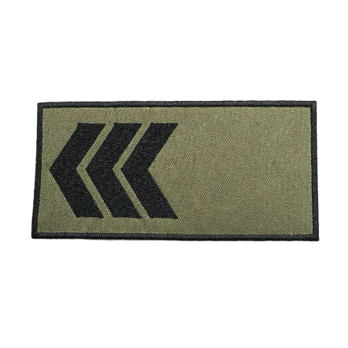 Military Rank 'Sergeant | Left' Embroidered Velcro Patch