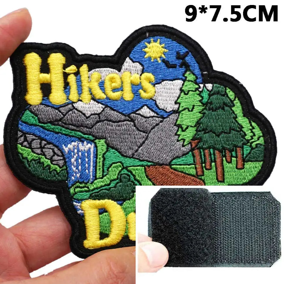 Travel 'Hikers Dream 1.0' Embroidered Velcro Patch