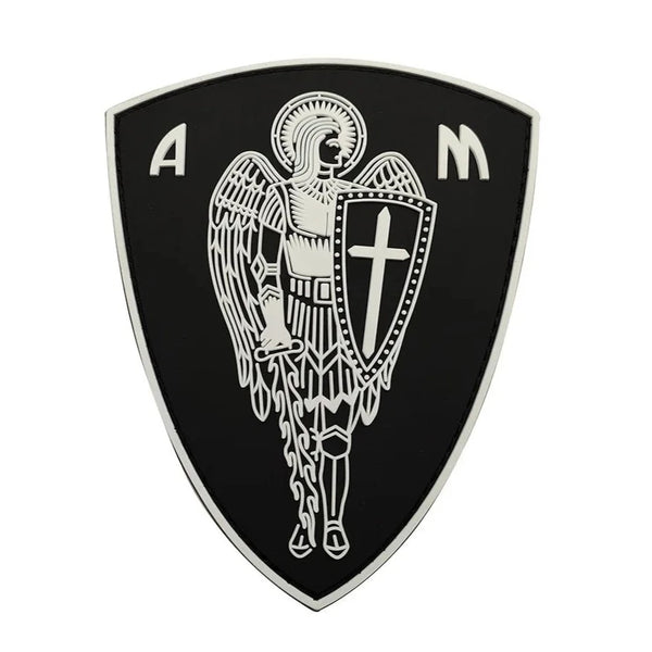 Archangel ‘St. Michael Cross Shield' PVC Rubber Velcro Patch