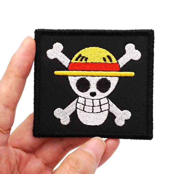 One Piece 'Straw Hat Pirates Logo | Square' Embroidered Patch