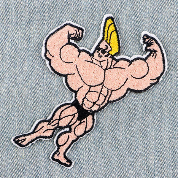 Johnny Bravo 'Flexing Muscles' Embroidered Patch