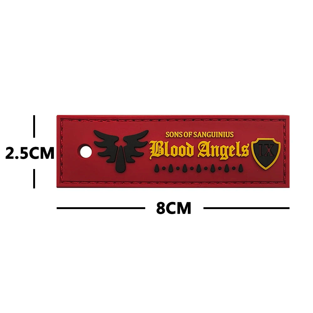 Warhammer 'Blood Angels IX | Sons of Sanguinius' PVC Rubber Velcro Patch