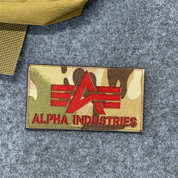 Alpha Industries 'Logo' Embroidered Velcro Patch