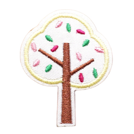 Cute 'Colorful Tree' Embroidered Patch