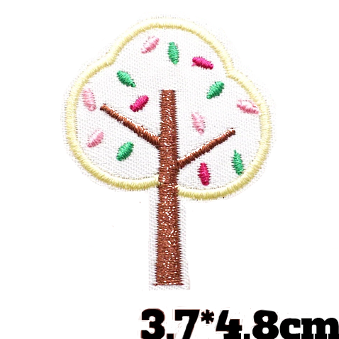 Cute 'Colorful Tree' Embroidered Patch