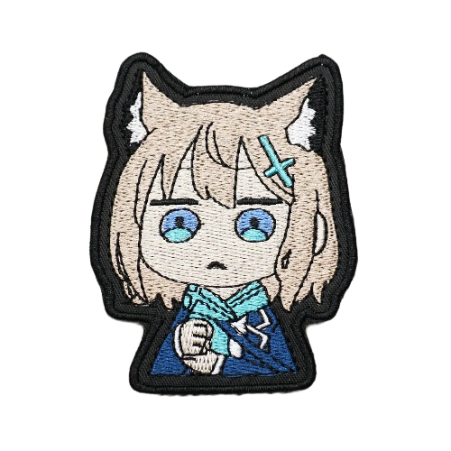 Blue Archive 'Chibi Sunaookami Shiroko' Embroidered Velcro Patch