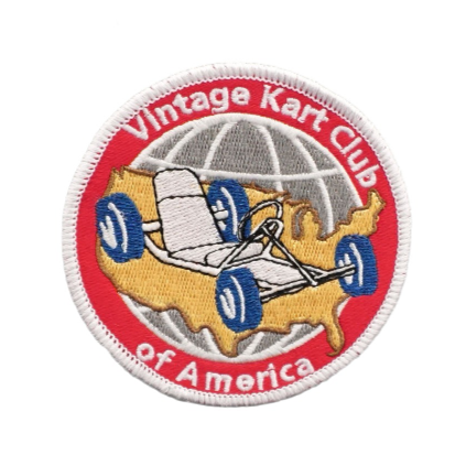 Vehicles 'Vintage Kart Club of America' Embroidered Velcro Patch