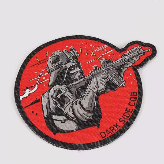 Military Tactical 'Vader Mask | Dark Side CQB' Embroidered Velcro Patch