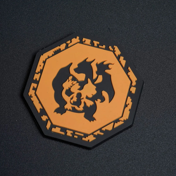 'Charmander Evolution' PVC Rubber Velcro Patch