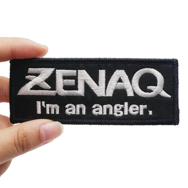 Zenaq Logo 'I'm an Angler' Embroidered Velcro Patch