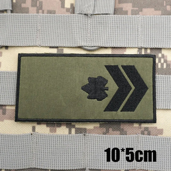 Military Canadian Rank 'Master Corporal | Right' Embroidered Velcro Patch