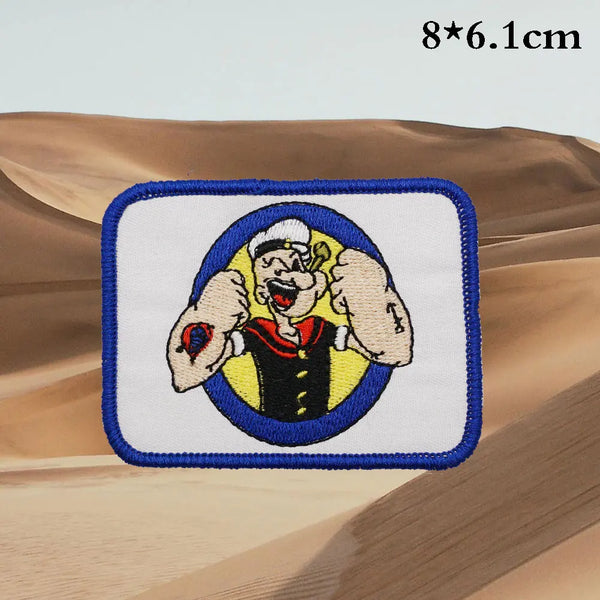 Popeye 'Strong Arms | Square' Embroidered Patch