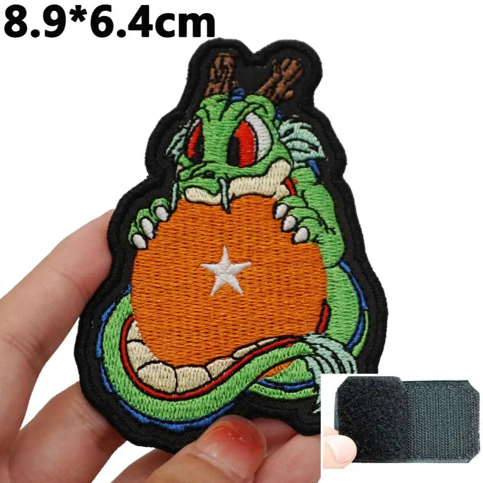 Saiyan Saga 'Shenron | Holding Star Crystal' Embroidered Velcro Patch
