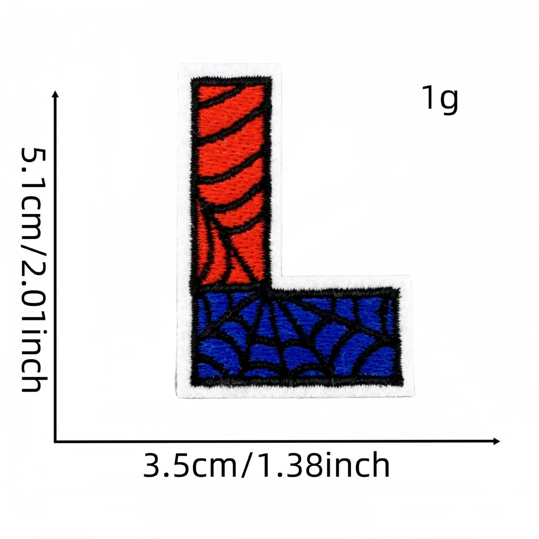Spider-Man Letter 'Letter L' Embroidered Patch
