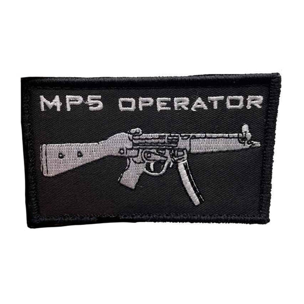 Military Tactical 'MP5 Operator Rifle' Embroidered Velcro Patch