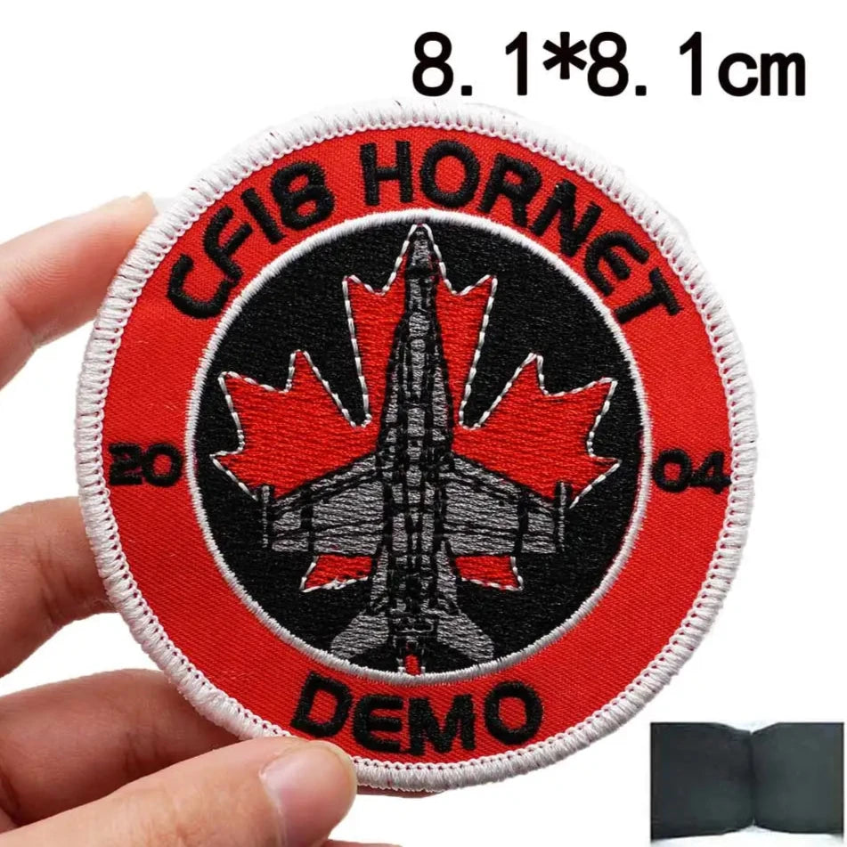 Emblem 'CF18 Hornet Demo' Embroidered Velcro Patch