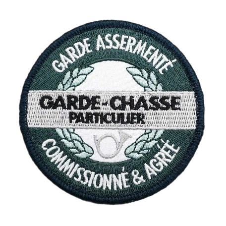 Military Tactical 'Garde-Chasse Particulier | Commissionne and Agree' Embroidered Velcro Patch