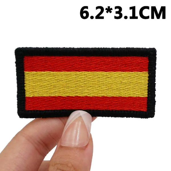 Spain Flag 'Rectangle' Embroidered Patch