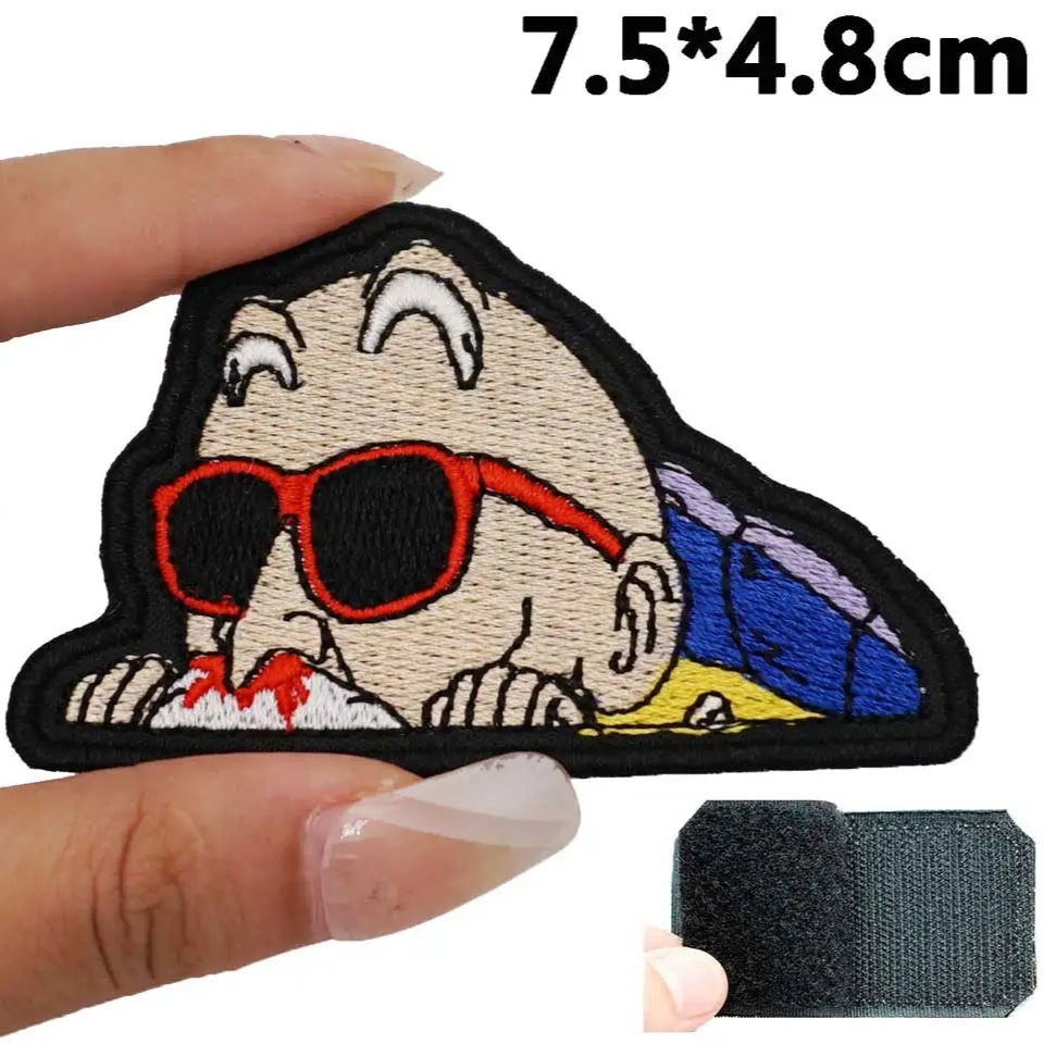 Saiyan Saga 'Master Roshi | Peeking' Embroidered Velcro Patch