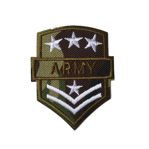 Military Tactical 'Army Rank | Stars' Embroidered Patch