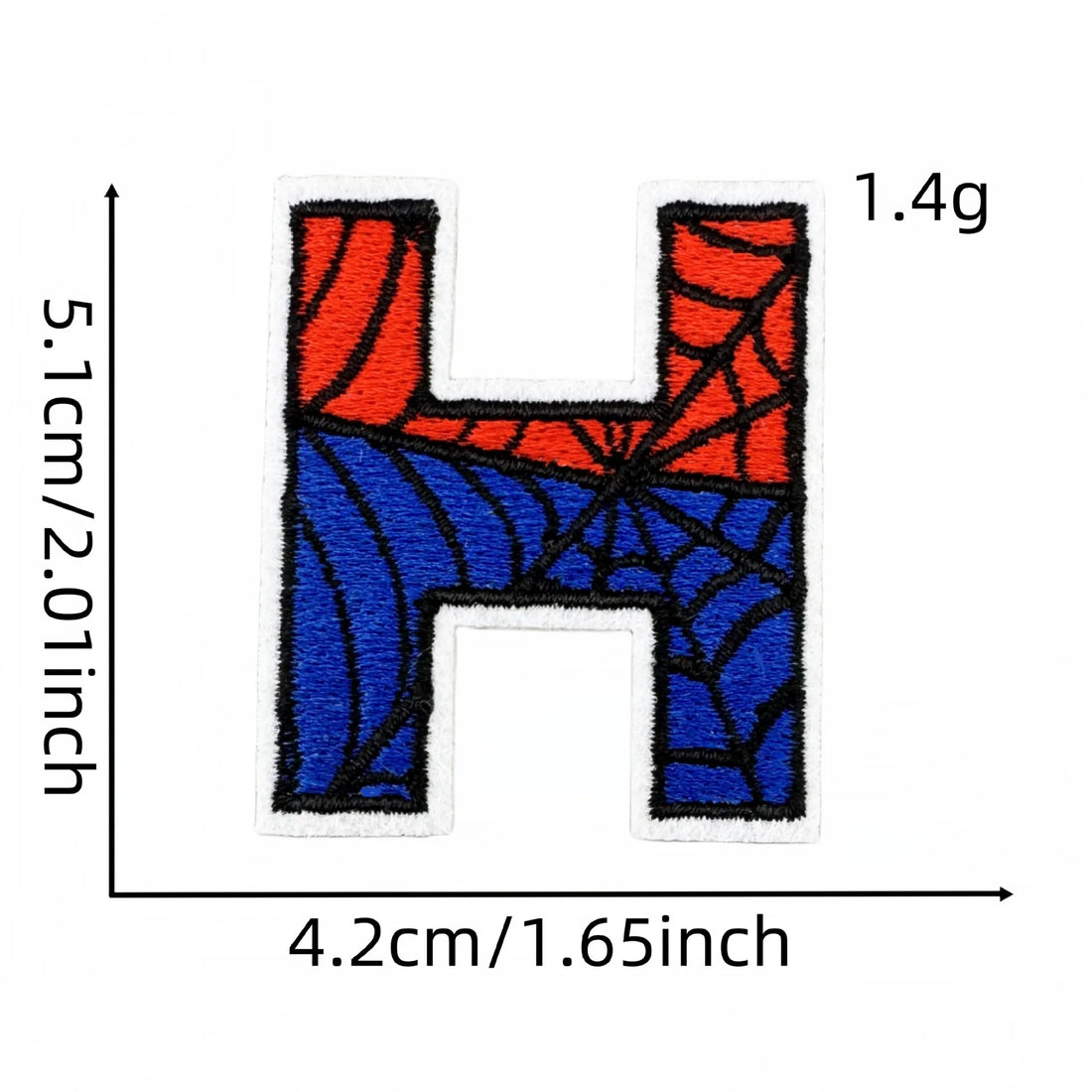 Spider-Man Letter 'Letter H' Embroidered Patch