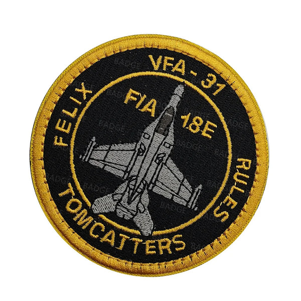 Military Tactical 'F/A-18E VFA-31 | Felix-Tomcatters-Rules' Embroidered Velcro Patch