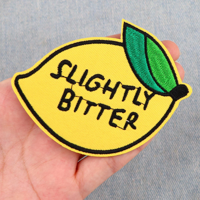 Lemon 'Slightly Bitter' Embroidered Patch