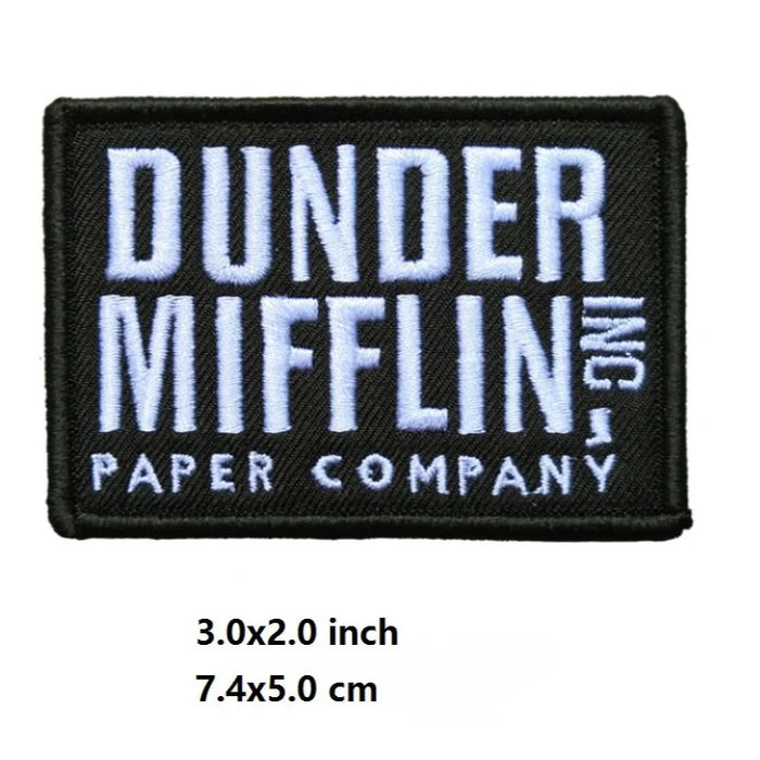The Office ‘Dunder Mifflin Paper Company, Inc. Logo' Embroidered Patch