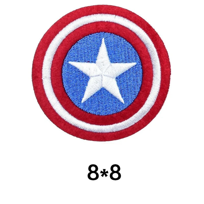 Captain America 'Round Shield' Embroidered Patch