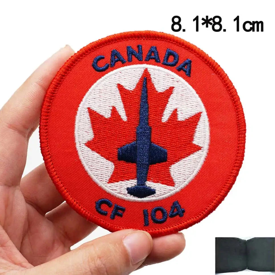 Emblem 'Canada CF 104 Crest' Embroidered Velcro Patch