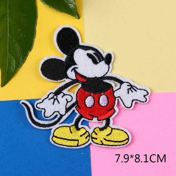 Mickey Mouse 'Happy' Embroidered Patch — Little Patch Co