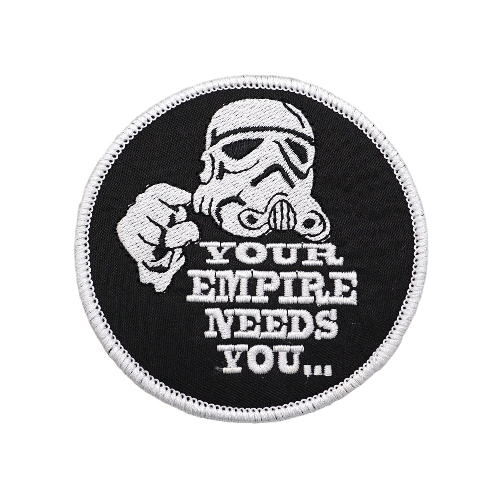 Empire and Rebellion 'Stormtrooper | Your Empire Needs You...' Embroidered Velcro Patch