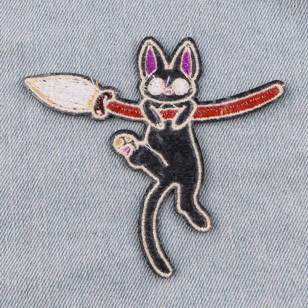 Kiki's Delivery Service 'Hanging on Broomstick' Embroidered Patch