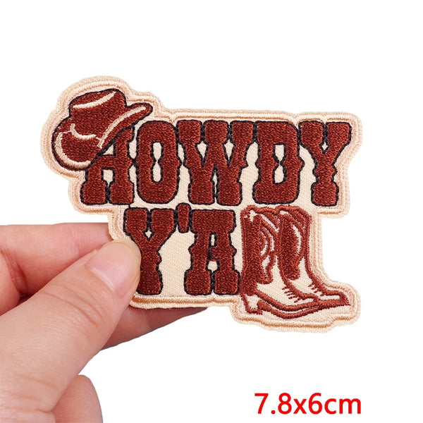 Cowboy 'Howdy Y'all 1.0' Embroidered Patch