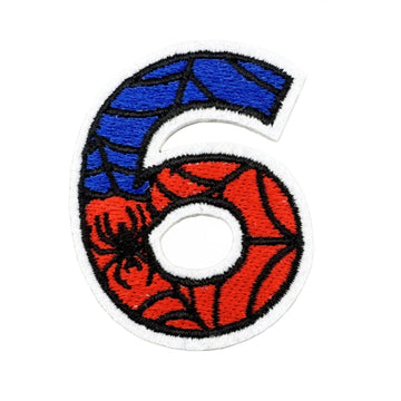 Spider-Man Number 'Six' Embroidered Patch